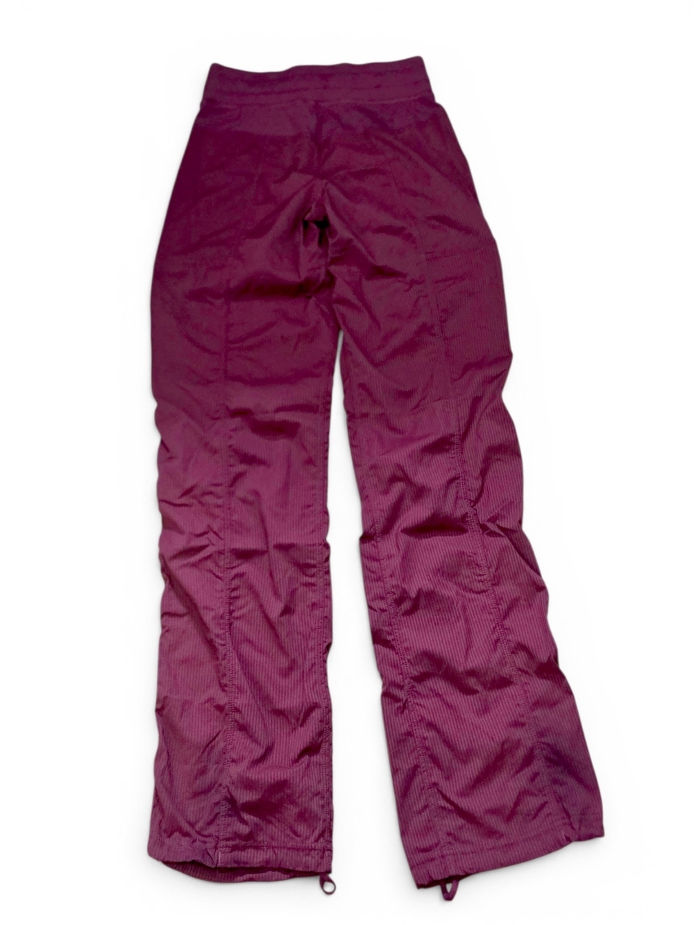 Lululemon Dance Studios Pant Burgundy Size 2 Wide Leg Adjustable Hem - Picture 12 of 12